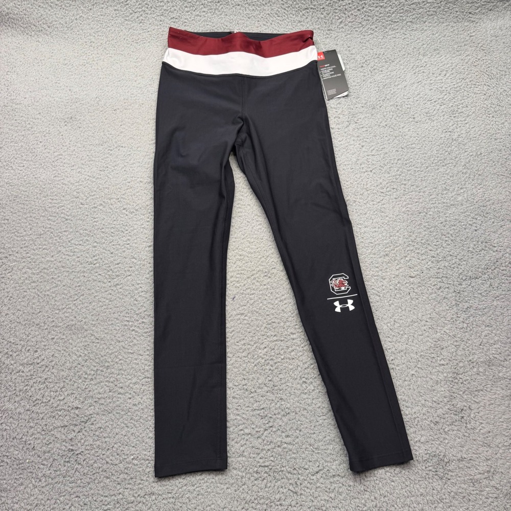 NWT Under Armour 1317075-003 Womens Small Carolina Gamecocks HeatGear Leggings